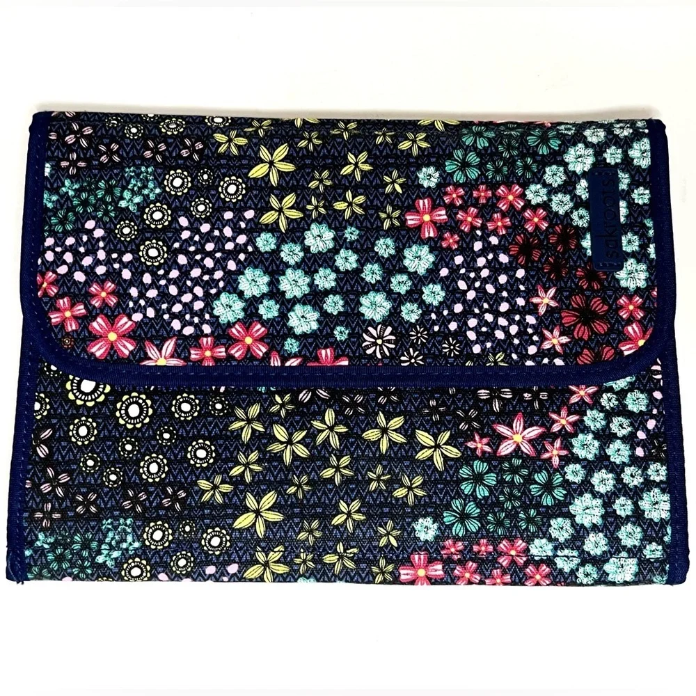 Sakroots Floral Travel Makeup Cosmetic Bag Tote